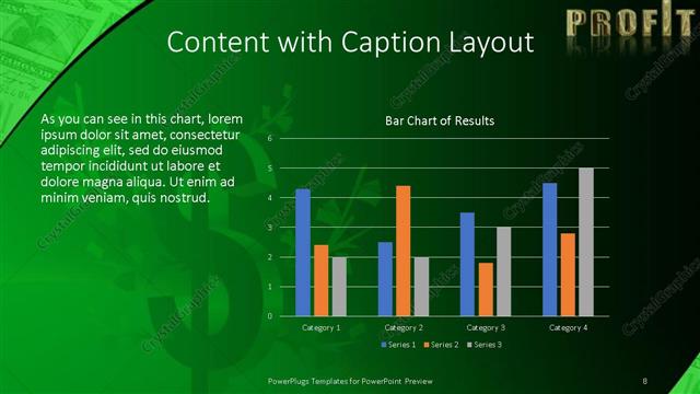 Content with Caption presentation slide layout