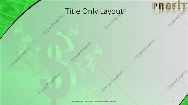 Title Only presentation slide layout