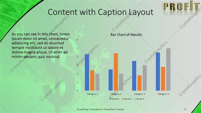 Content with Caption presentation slide layout