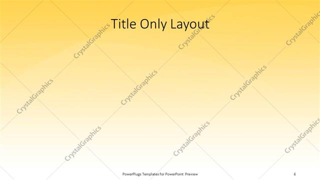 Title Only presentation slide layout