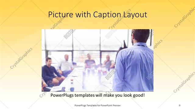 Picture with Caption presentation slide layout