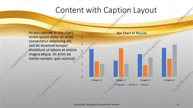Content with Caption presentation slide layout