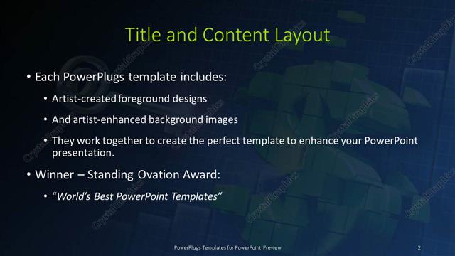 Title and Content presentation slide layout