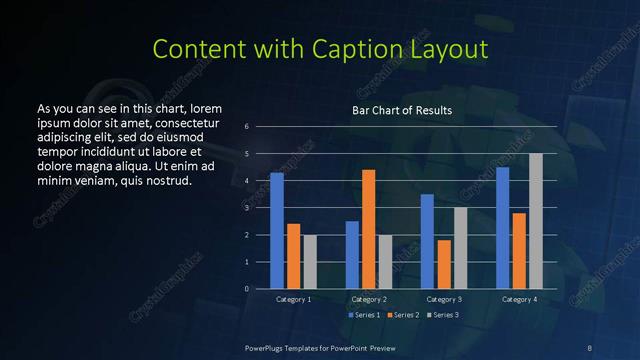 Content with Caption presentation slide layout