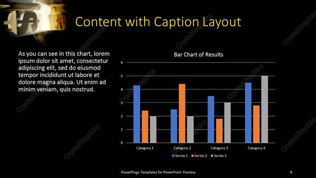 Content with Caption presentation slide layout