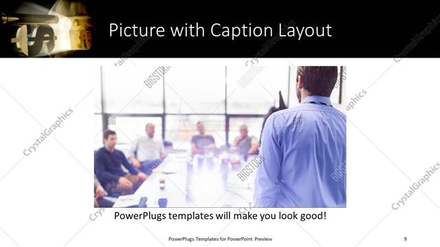 Picture with Caption presentation slide layout