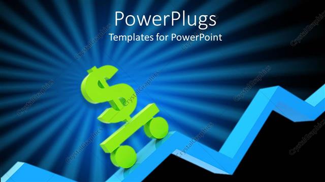  Presentation with dollar sign - A dollar sign on the move with an illuminating background