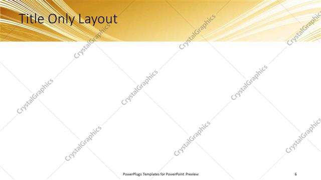 Title Only presentation slide layout