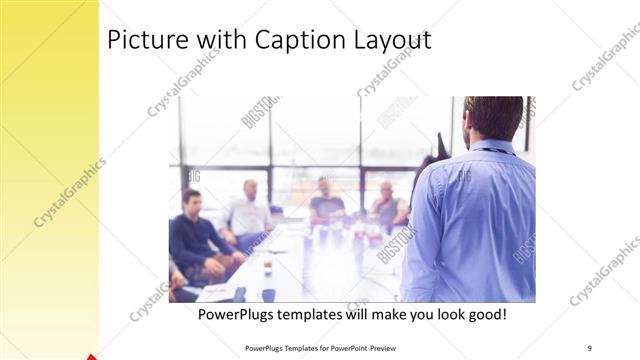Picture with Caption presentation slide layout