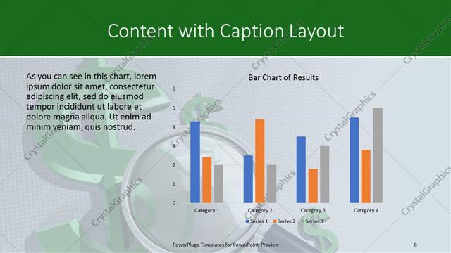 Content with Caption presentation slide layout