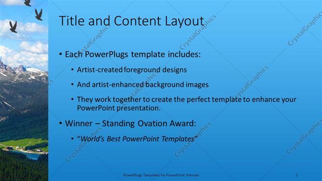 Title and Content presentation slide layout