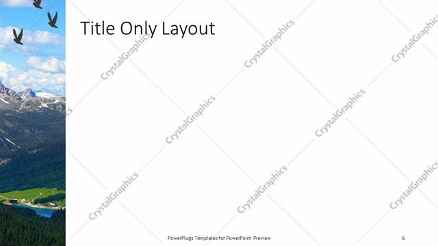 Title Only presentation slide layout