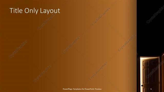 Title Only presentation slide layout