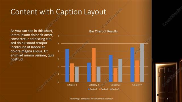 Content with Caption presentation slide layout