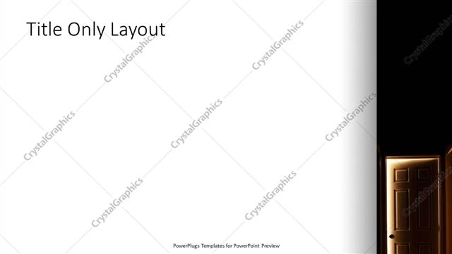 Title Only presentation slide layout