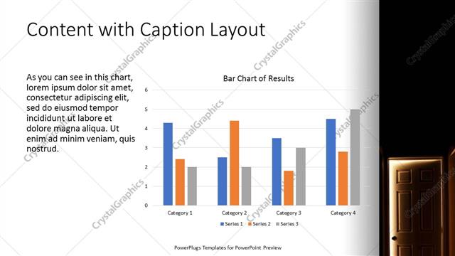 Content with Caption presentation slide layout