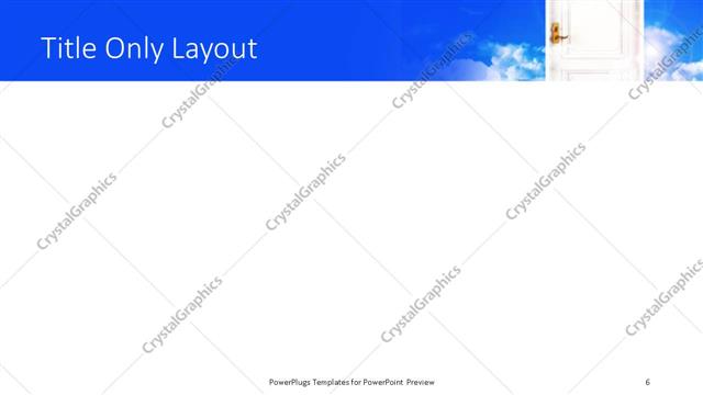 Title Only presentation slide layout