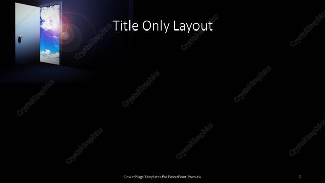 Title Only presentation slide layout