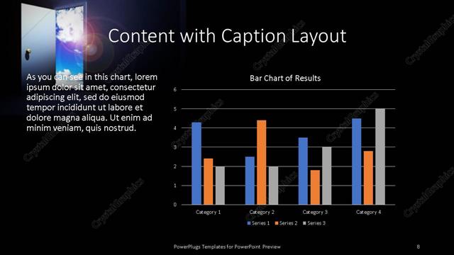 Content with Caption presentation slide layout