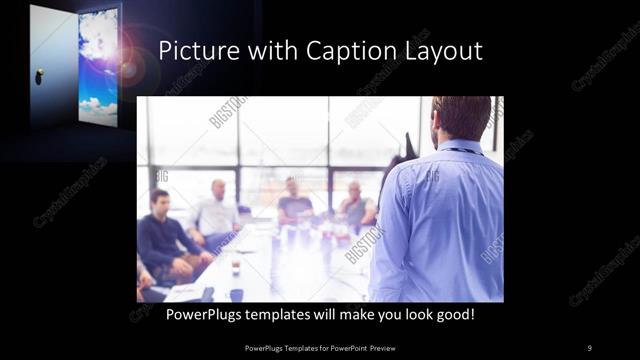 Picture with Caption presentation slide layout
