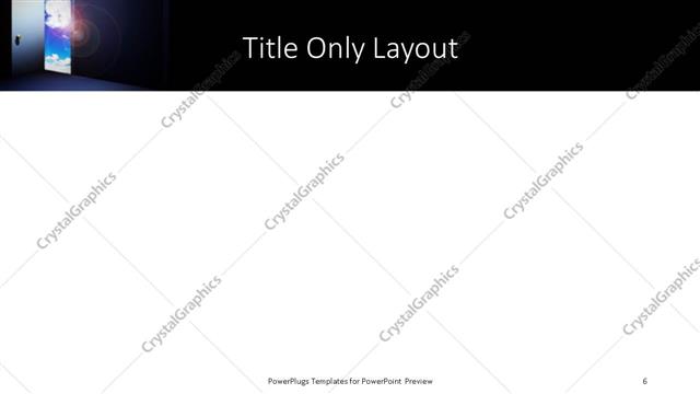 Title Only presentation slide layout