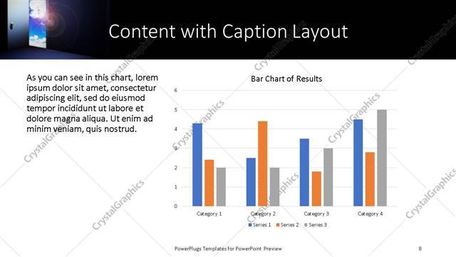 Content with Caption presentation slide layout