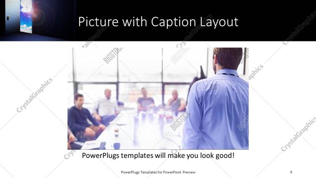 Picture with Caption presentation slide layout