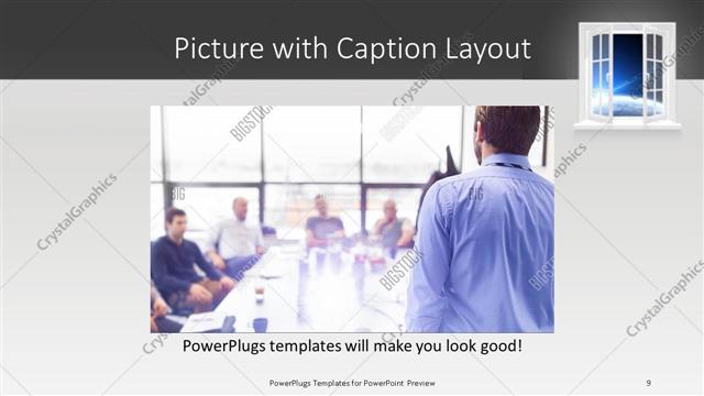 Picture with Caption presentation slide layout