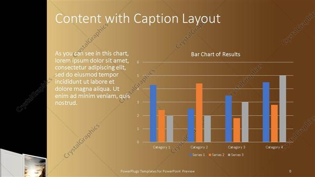 Content with Caption presentation slide layout