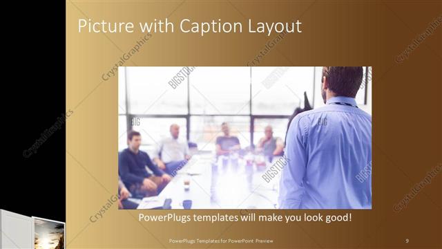Picture with Caption presentation slide layout