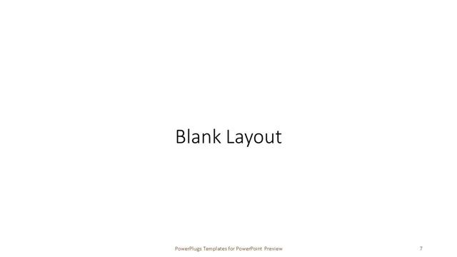 Blank presentation slide layout
