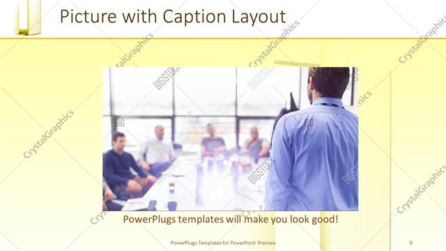 Picture with Caption presentation slide layout