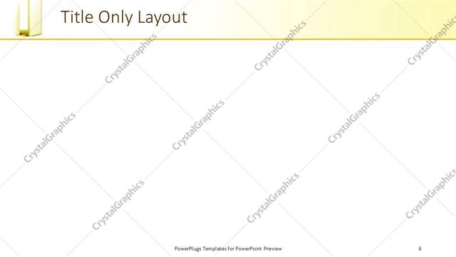 Title Only presentation slide layout