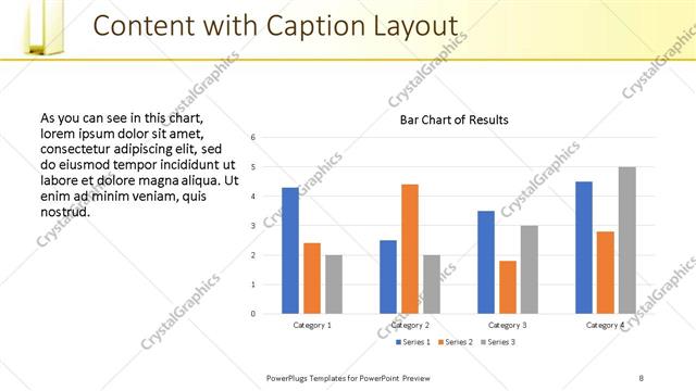 Content with Caption presentation slide layout