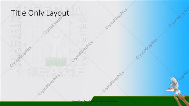 Title Only presentation slide layout