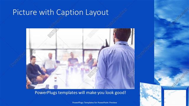 Picture with Caption presentation slide layout
