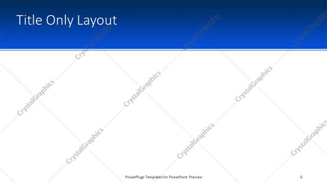 Title Only presentation slide layout