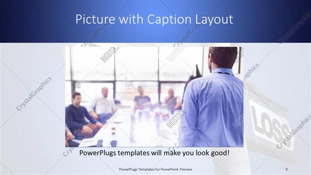 Picture with Caption presentation slide layout
