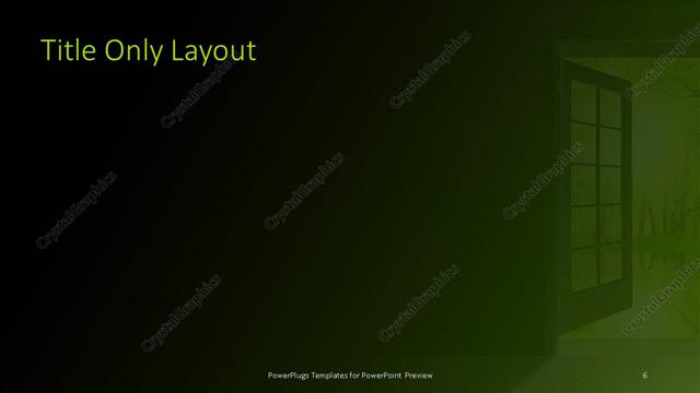 Title Only presentation slide layout