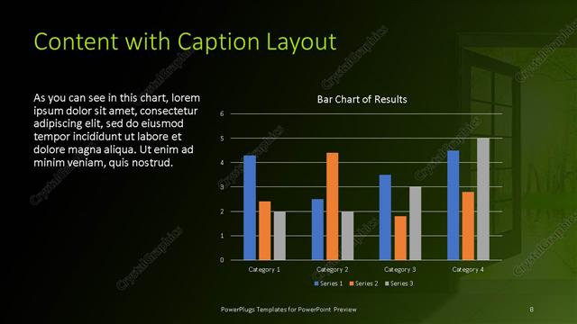 Content with Caption presentation slide layout