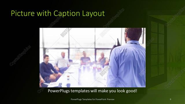 Picture with Caption presentation slide layout