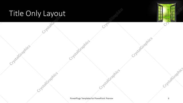 Title Only presentation slide layout