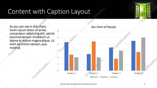 Content with Caption presentation slide layout