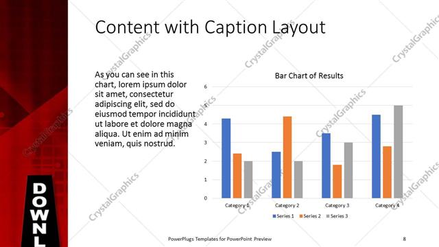 Content with Caption presentation slide layout