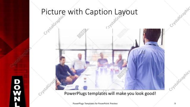 Picture with Caption presentation slide layout