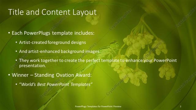 Title and Content presentation slide layout