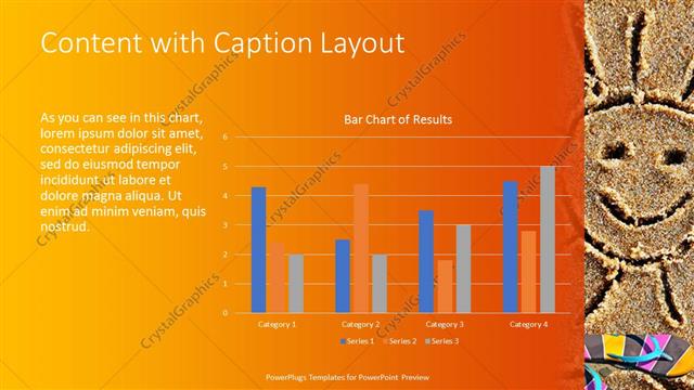 Content with Caption presentation slide layout