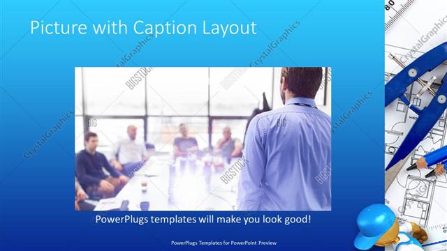 Picture with Caption presentation slide layout