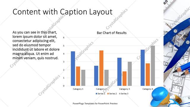 Content with Caption presentation slide layout