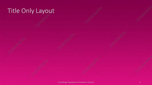 Title Only presentation slide layout